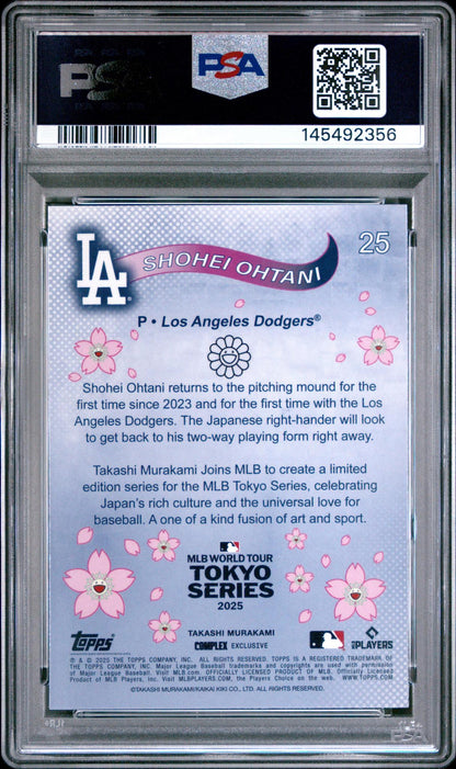 2025 Topps Murakami Shohei Ohtani #25 Tokyo Series PSA 10