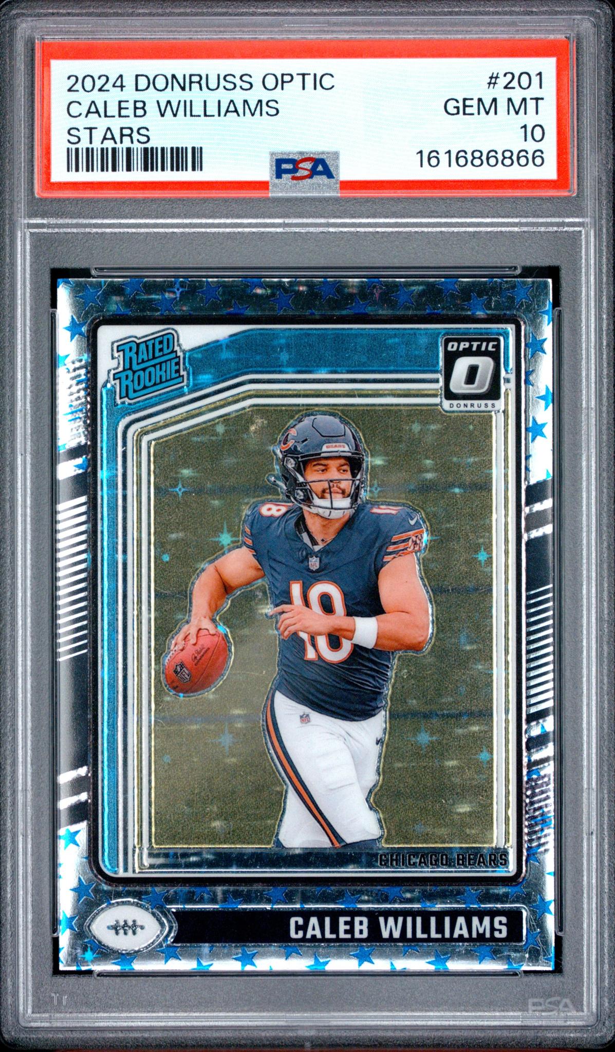 2024 PANINI DONRUSS OPTIC 201 CALEB WILLIAMS STARS PSA 10