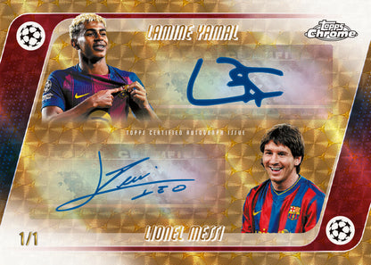 2025/26 Topps UEFA Club Competitions Chrome Soccer Hobby Box