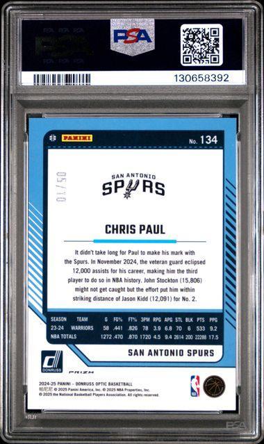 2024 Donruss Optic Chris Paul Gold /10 PSA 10