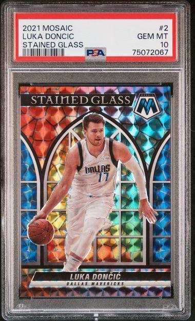 2021 PANINI MOSAIC STAINED GLASS #2 LUKA DONCIC STAINED GLASS