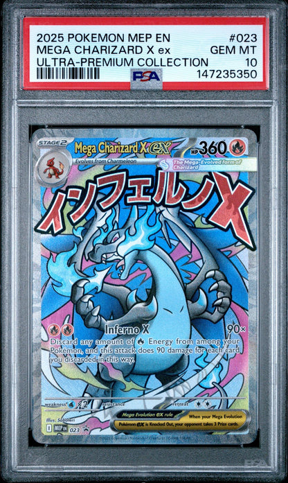 2025 Pokemon MEP Mega Charizard X EX PSA 10