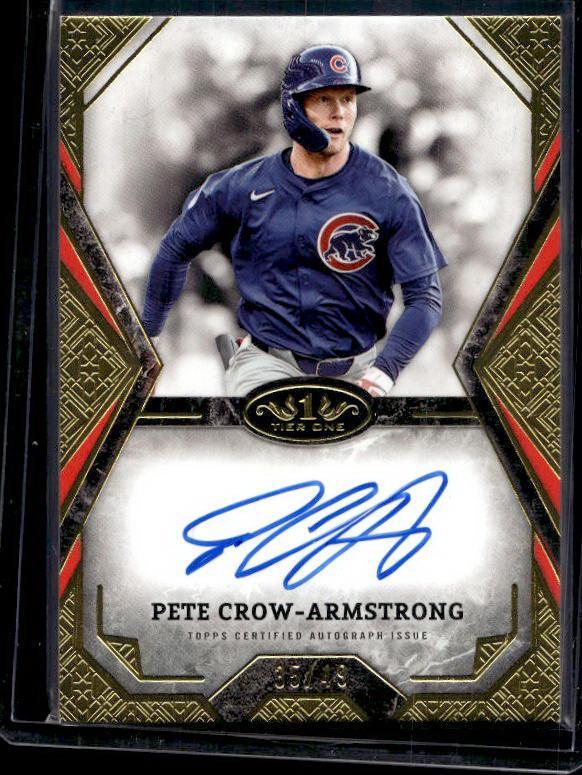 2025 Topps Tier One Pete Crow Armstrong #TOTA-PC Autograph /49