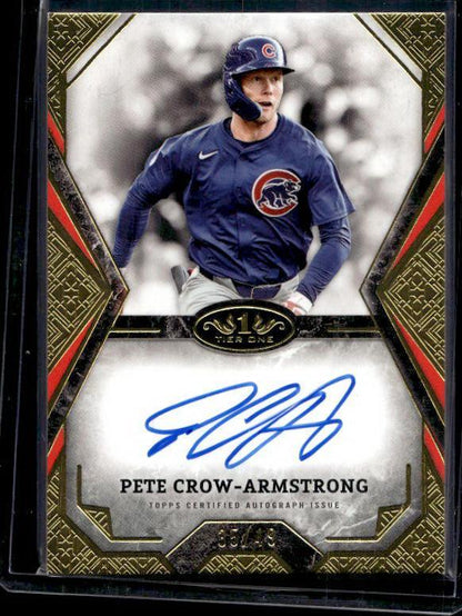 2025 Topps Tier One Pete Crow Armstrong #TOTA-PC Autograph /49