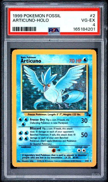 1999 Fossil Articuno-Holo PSA 4