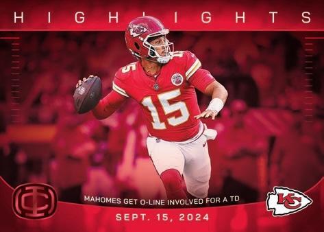 2025 Panini Authentically Mahomes Icon Collection Football Blaster Box