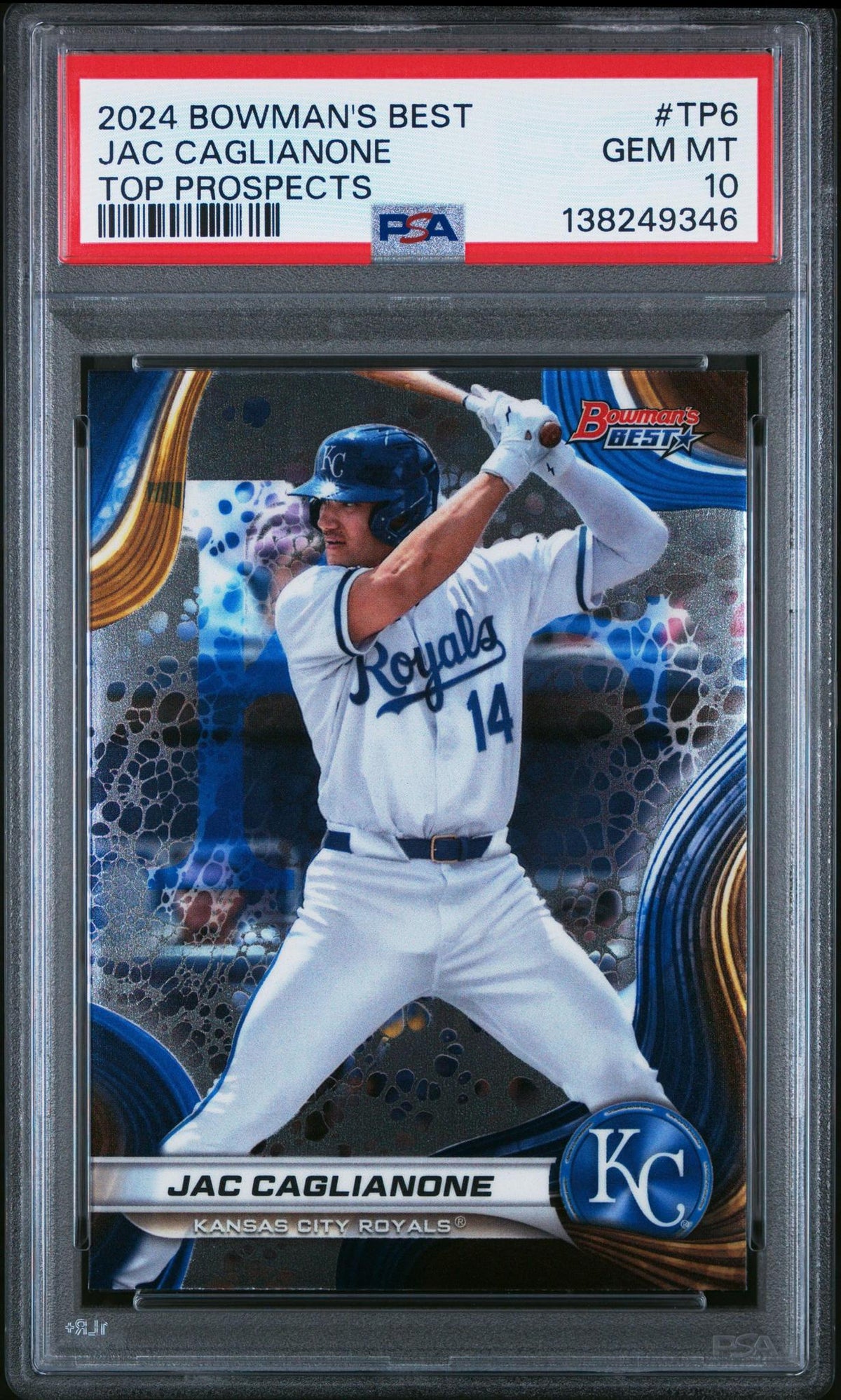 2024 BOWMAN'S BEST TOP PROSPECTS TP6 JAC CAGLIANONE PSA 10