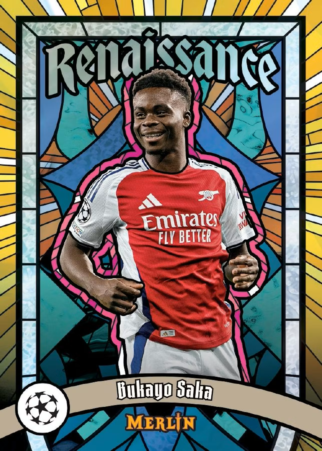 2024/25 Topps UEFA Club Competitions Merlin Chrome Soccer Blaster Box