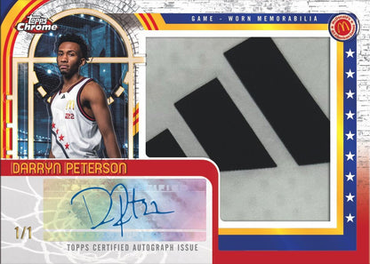 2025 Topps Chrome McDonald's All American Basketball Mega Box