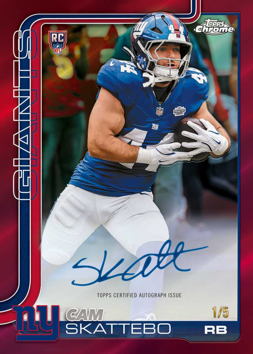 2025 Topps Chrome Football Mega Box