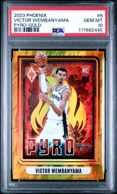 2023 Phoenix Victor Wembanyama Pyro Gold /10 PSA 10
