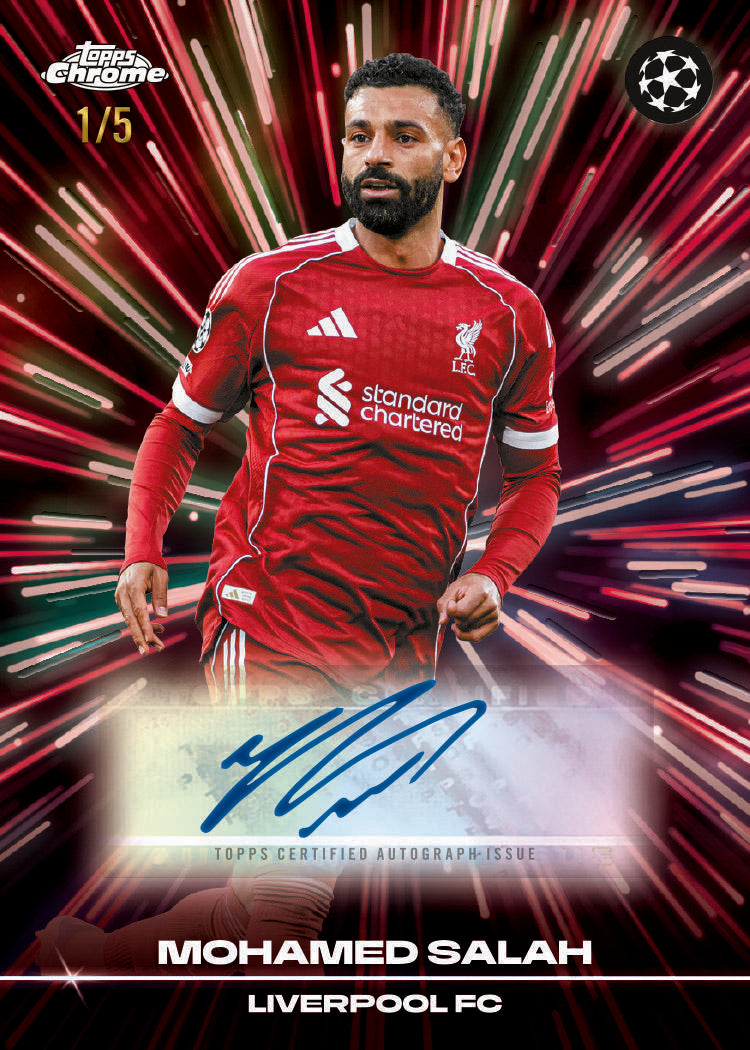 2025/26 Topps UEFA Club Competitions Chrome Soccer Hobby Box