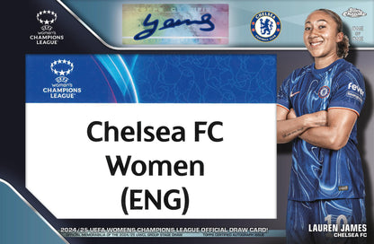 2024/25 Topps UEFA Women's Champions League Chrome Soccer Hobby Box