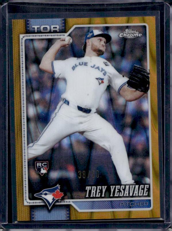 2026 Topps Chrome Trey Yesavage #86 Gold Wave Rookie /50
