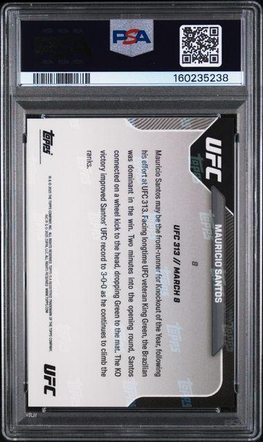 2025 Topps Now UFC Mauricio Santos PSA 10