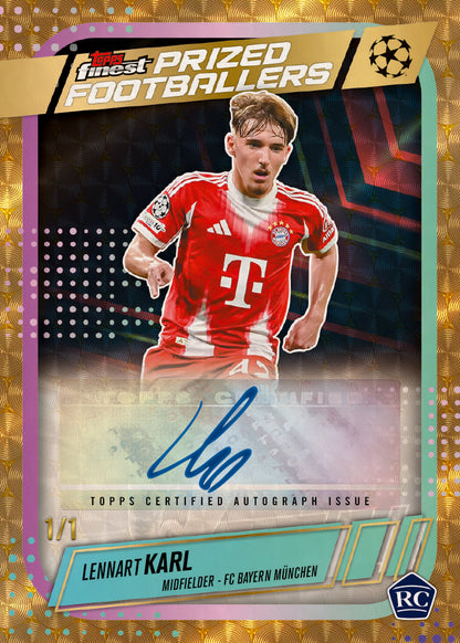 2025/26 Topps UEFA Club Competitions Finest Soccer Hobby Box