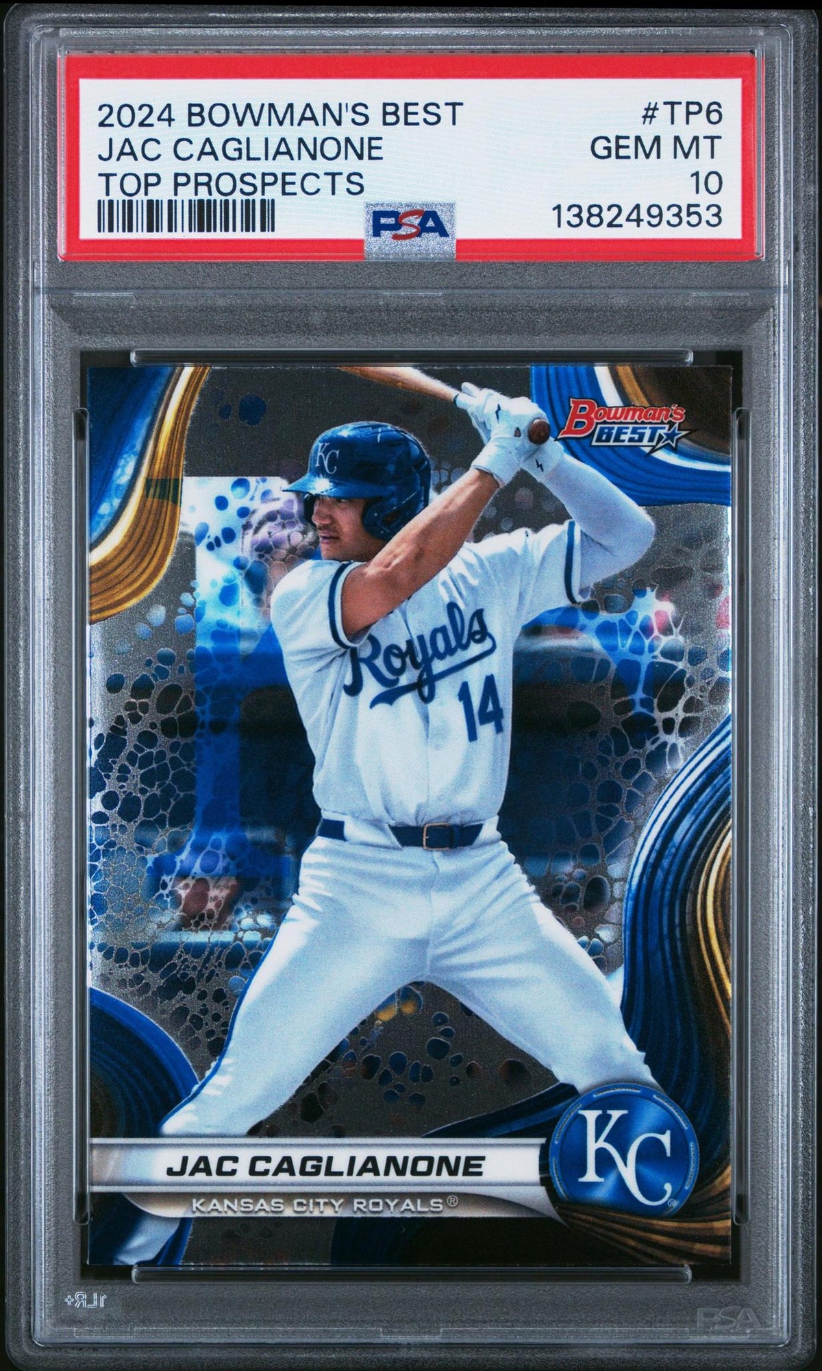 2024 BOWMAN'S BEST TOP PROSPECTS #TP6 JAC CAGLIANONE PSA 10