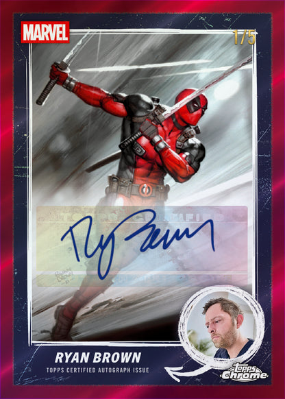 2025 Topps Chrome Marvel Deadpool Hobby Box