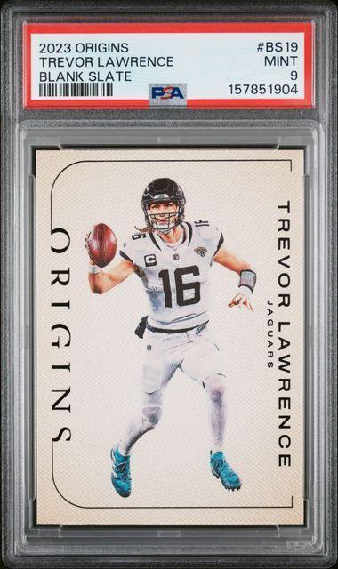 2023 PANINI ORIGINS BLANK SLATE #BS19 TREVOR LAWRENCE PSA 9