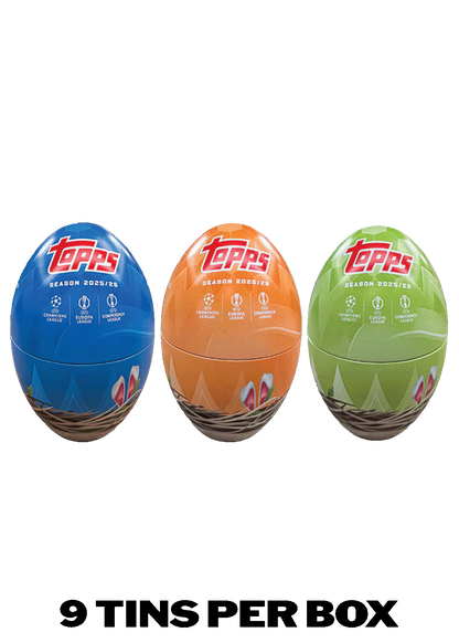 2025/26 Topps UEFA Club Competitions Soccer Spring Tin