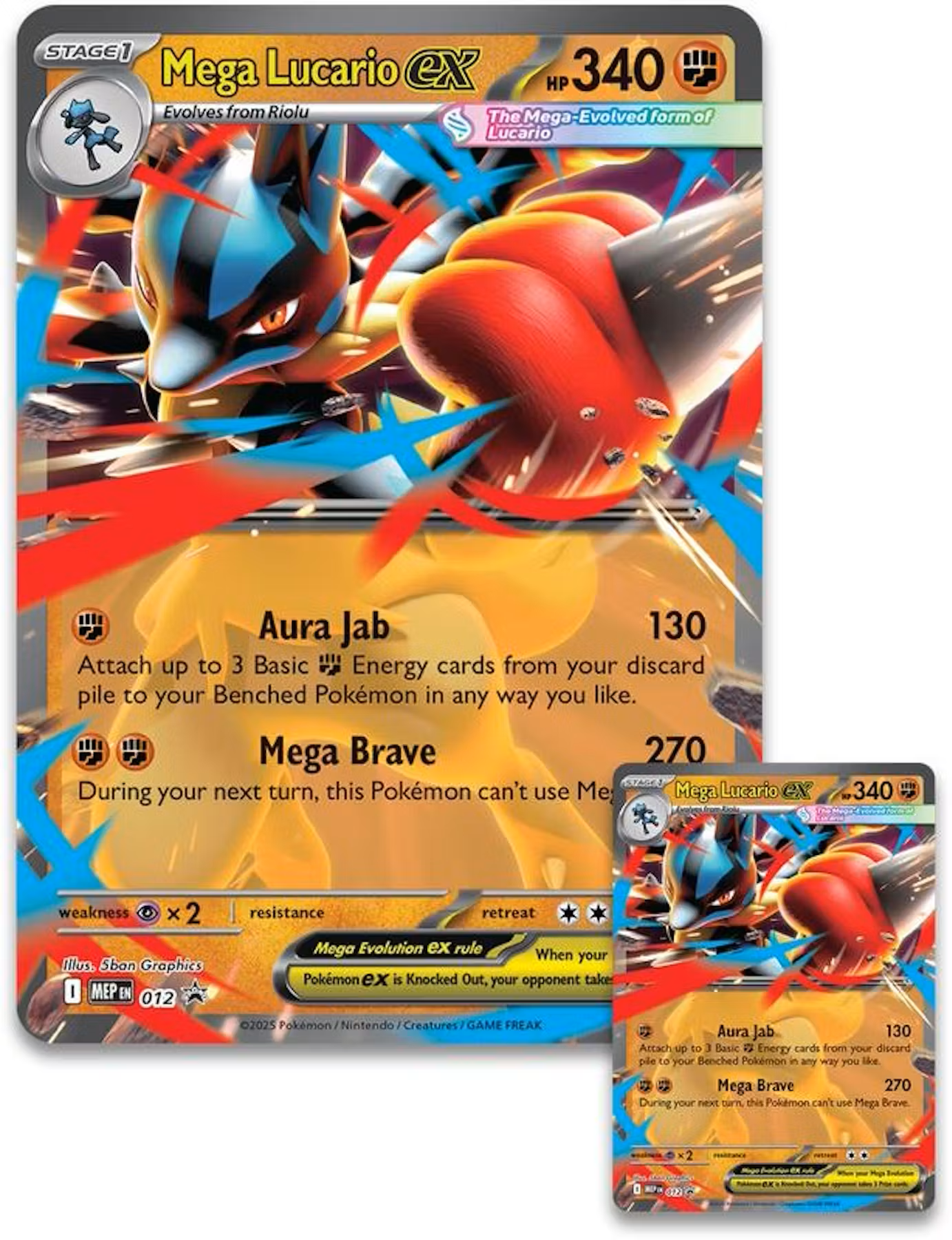 Pokemon Mega Lucario EX Figure Collection Box
