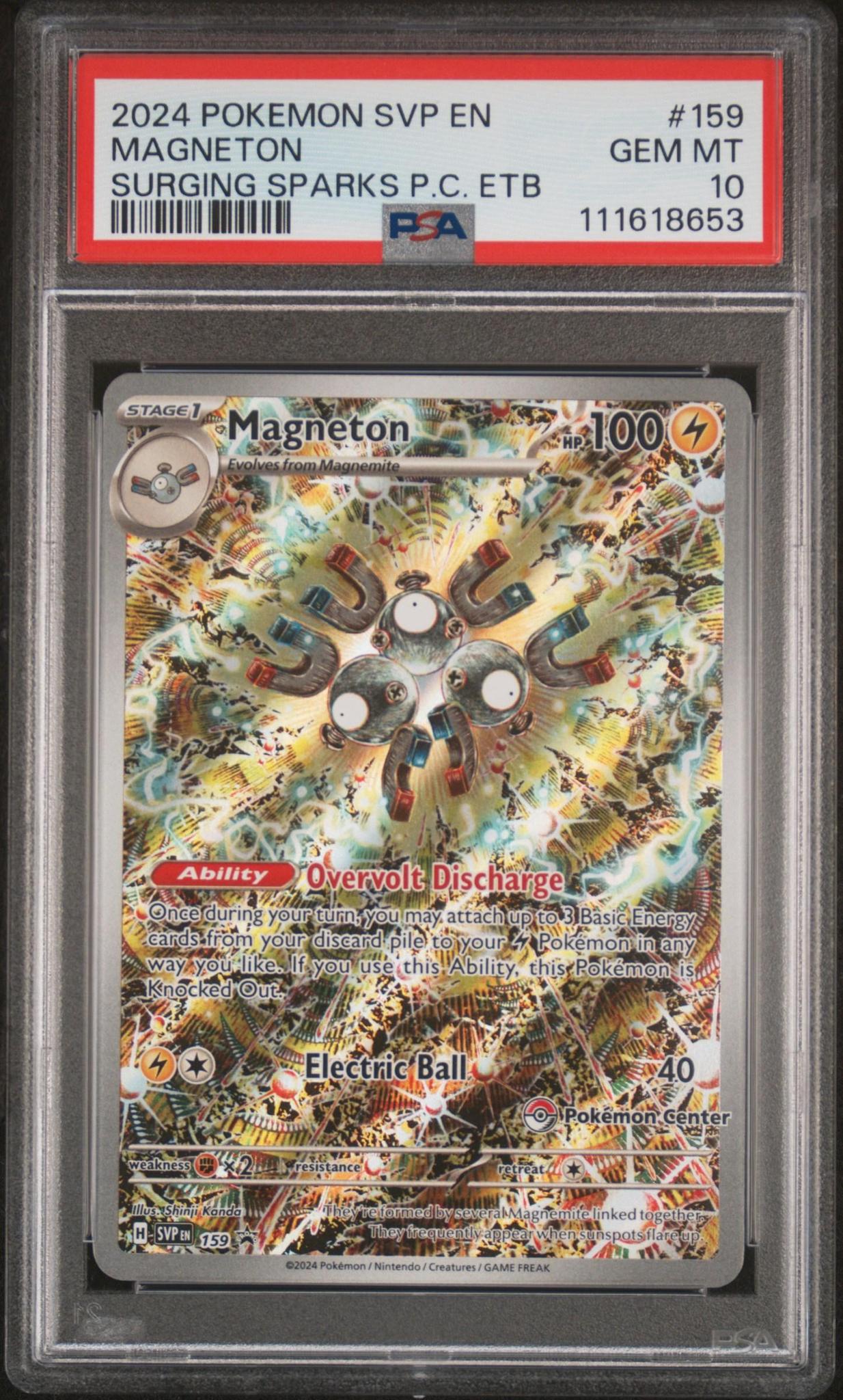 2024 Pokemon SVP Magneton Surging Sparks 159 PSA 10