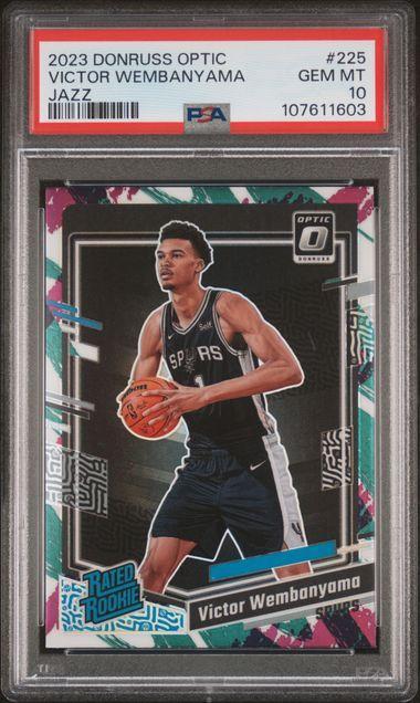 2023 Donruss Optic Victor Wembanyama Jazz PSA 10