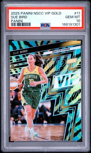 2025 PANINI NATIONAL SPORTS COLLECTORS CONVENTION VIP GOLD #11 SUE BIRD PANINI PSA 10