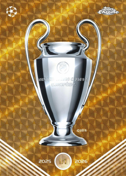 2025/26 Topps UEFA Club Competitions Chrome Soccer Blaster Box