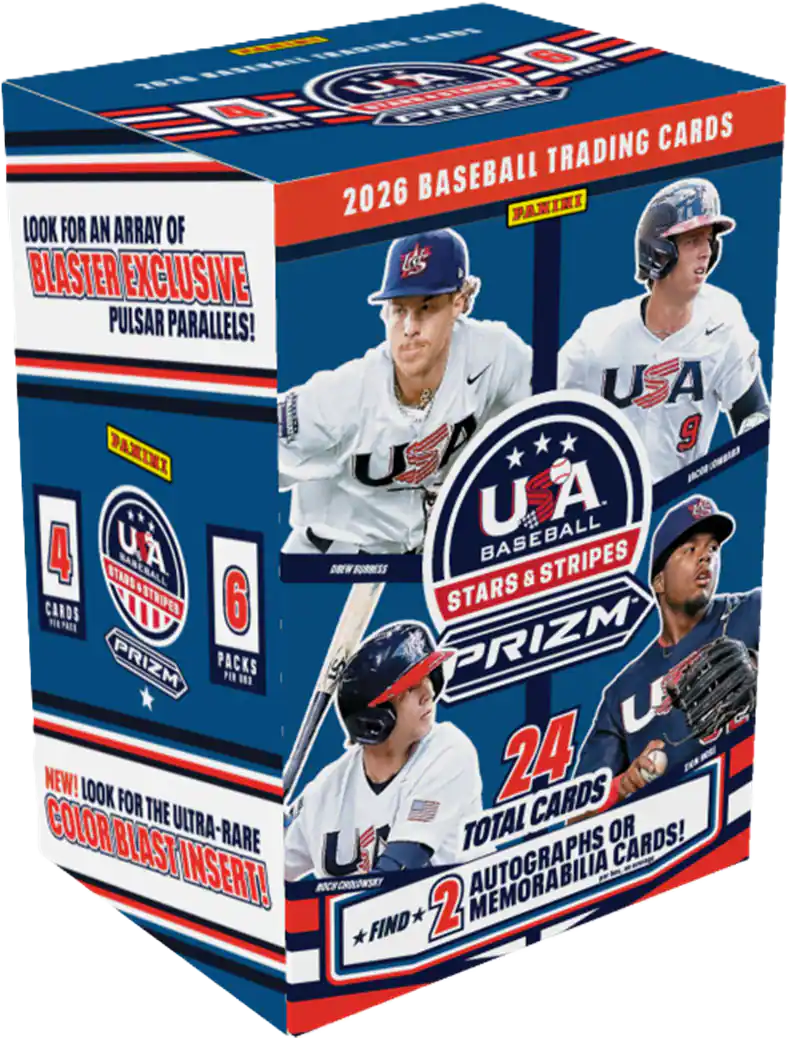 2026 Panini USA Stars & Stripes Prizm Baseball Blaster Box
