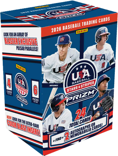 2026 Panini USA Stars & Stripes Prizm Baseball Blaster Box
