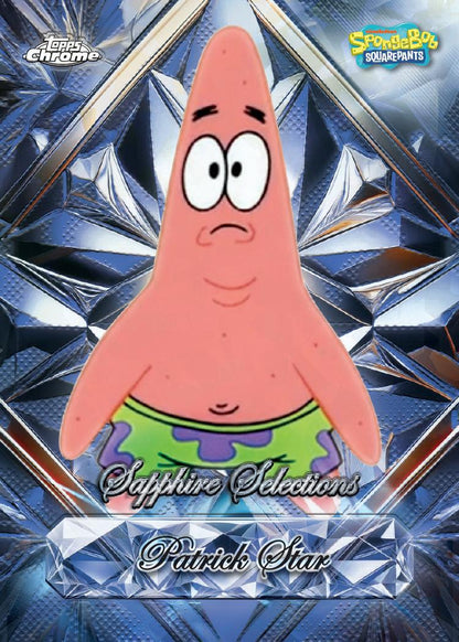 2025 Topps Chrome Spongebob Squarepants 25th Anniversary Sapphire Edition Box