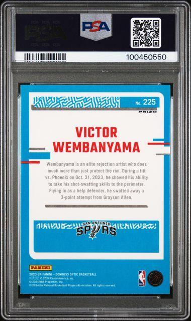 2023 Donruss Optic Victor Wembanyama Holo PSA 9