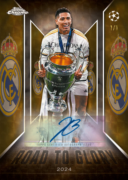 2025/26 Topps UEFA Club Competitions Chrome Soccer Blaster Box