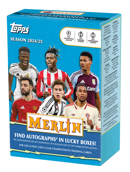 2024/25 Topps UEFA Club Competitions Merlin Chrome Soccer Blaster Box