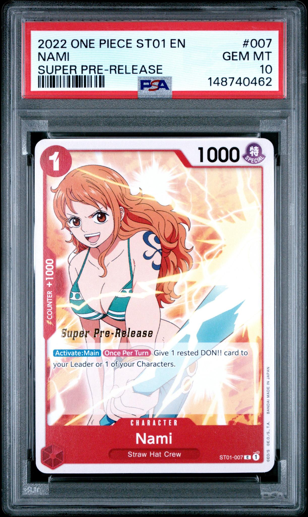 2022 One Piece ST01 Nami #007 PSA 10