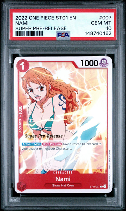 2022 One Piece ST01 Nami #007 PSA 10
