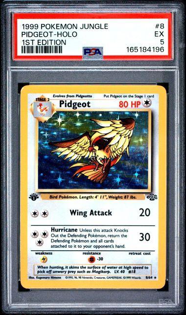 1999 Jungle Pidgeot-Holo 1st Edition PSA 5