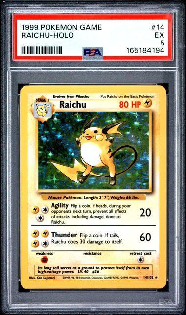 1999 Raichu-Holo 14/102 PSA 5