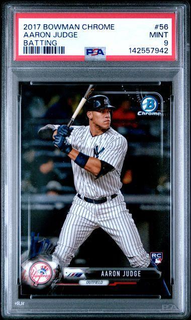 2017 Bowman Chrome Aaron Judge Batting PSA 9